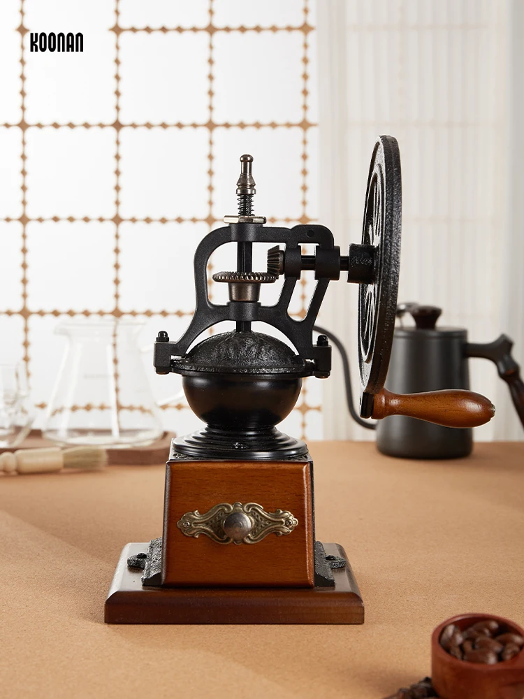 

Hand Grinder Coffee Machine Hand-cranked Household Small retro Bean Grinder Manual Coffee Bean Grinder