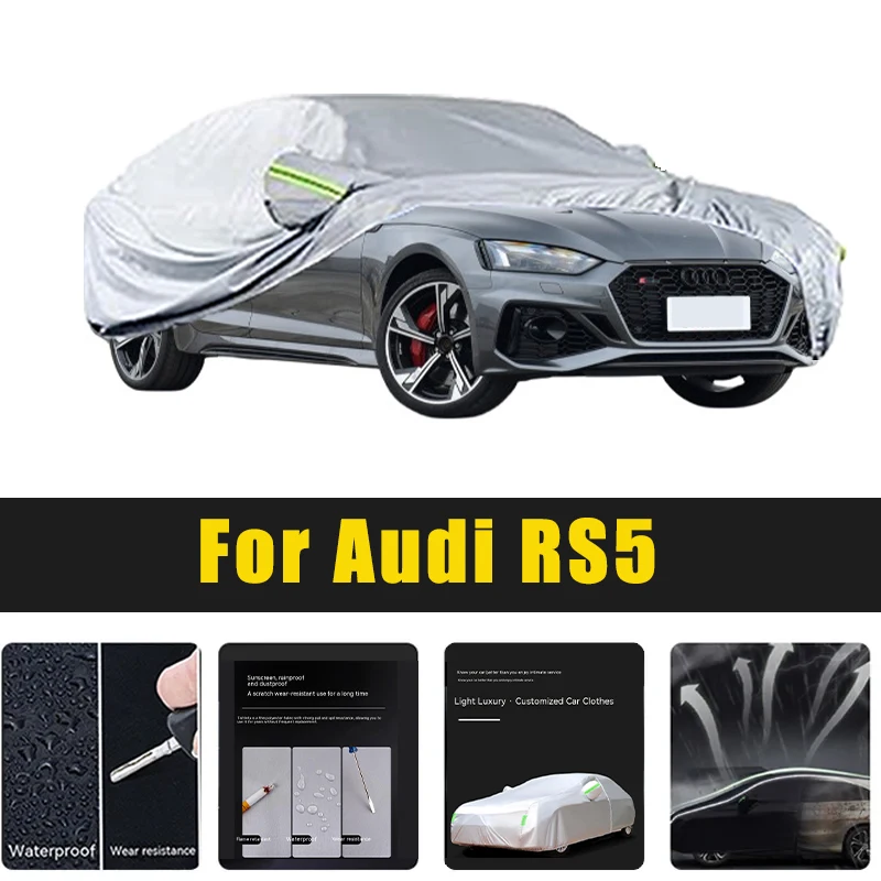 

Full Car Covers Outdoor Sun UV Protection Dust Rain Snow Oxford cover Protective For Audi RS5 Accessories