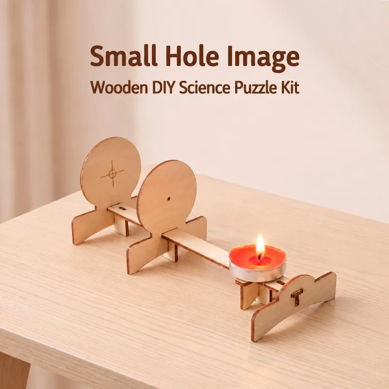 DIY Pinhole Imaging Assembly Kit Physics Science Experiment Package Educational Handmade Toy for Kids Primary Students Learning