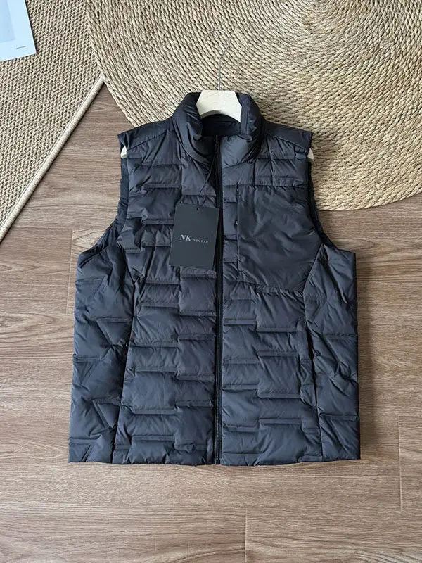 

Double-Sided down Jaet Men's Women's Lightweight Autumn Winter Faionable Stand Collar Atwood Warm Vest Zipper Closure Sol...