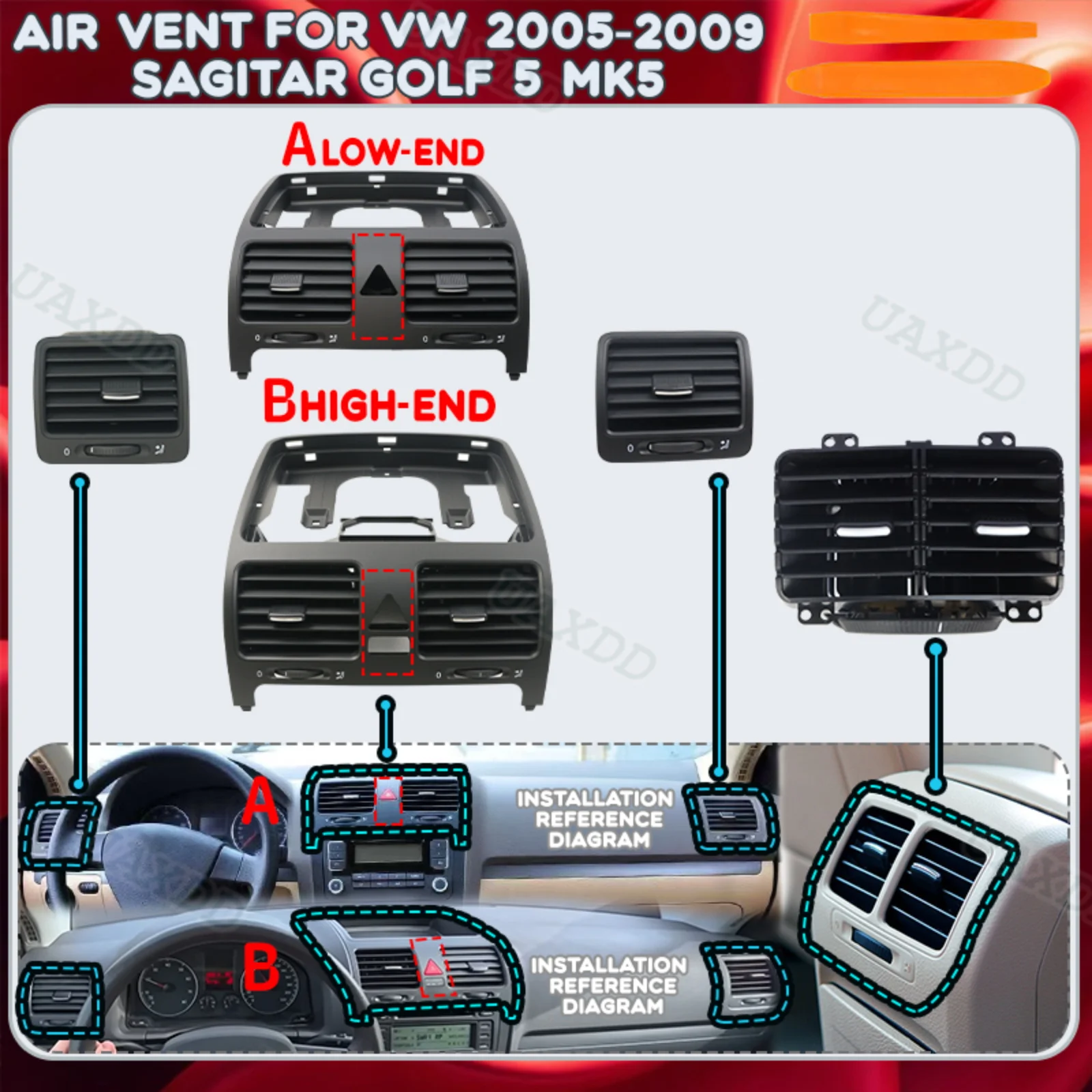 Golf Equipment Outlet - Rakitan Nosel AC Otomotif Untuk VW