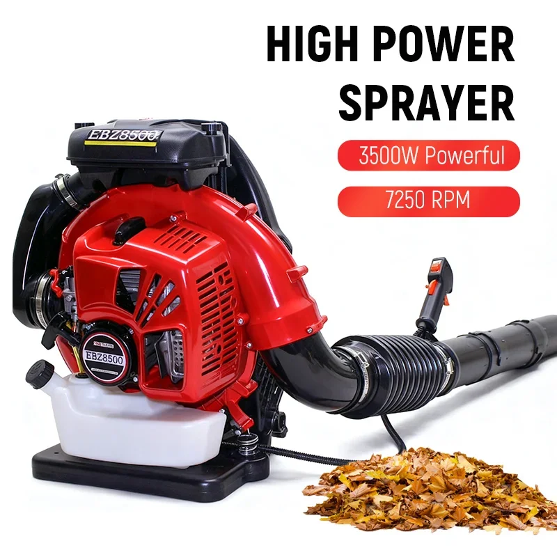 

3500W 2-Stroke Backpack Leaf Blower, Professional Petrol Air Blower for Leaf & Snow Removal