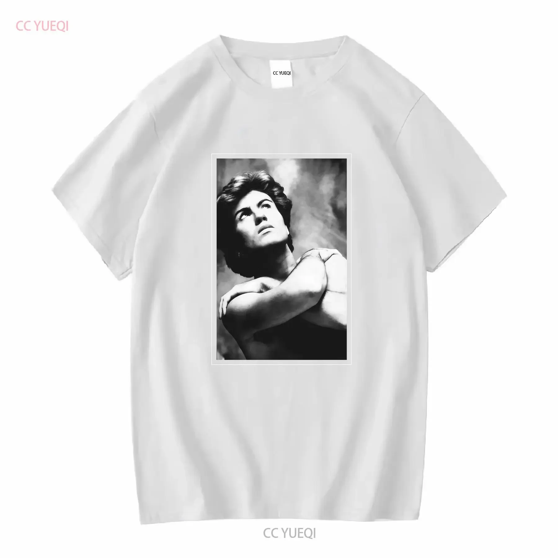 Camiseta vintage de George Michael, con los textos «Careless Whisper», «Faith», «Everything She Wants» y «Wake Me Up Before You Go», de la colección de los años 80, para hombres.