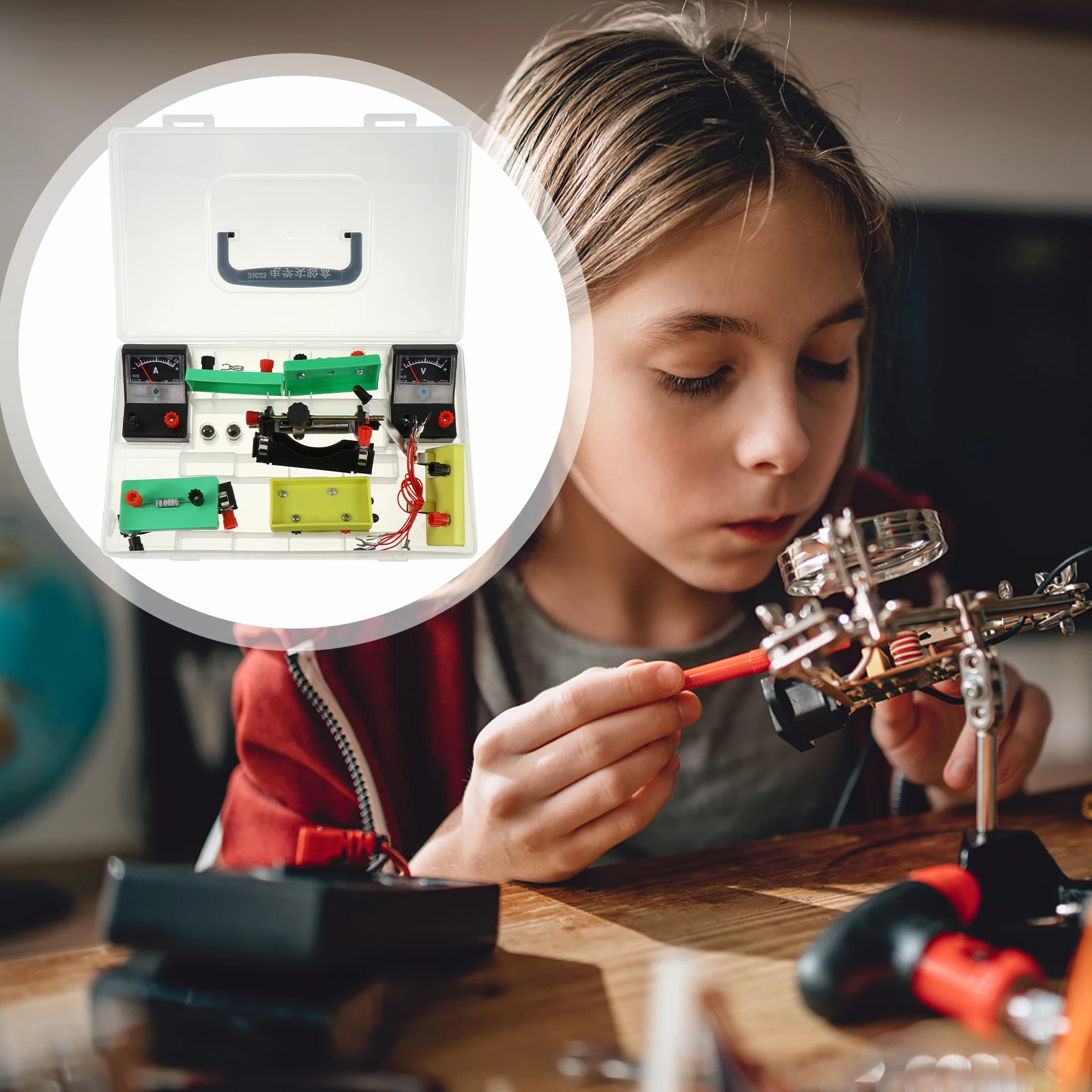 

1 Set Electrical Experiment Box Physics Experiment Equipment Electricity Learning Physics Teaching Aids High School Science