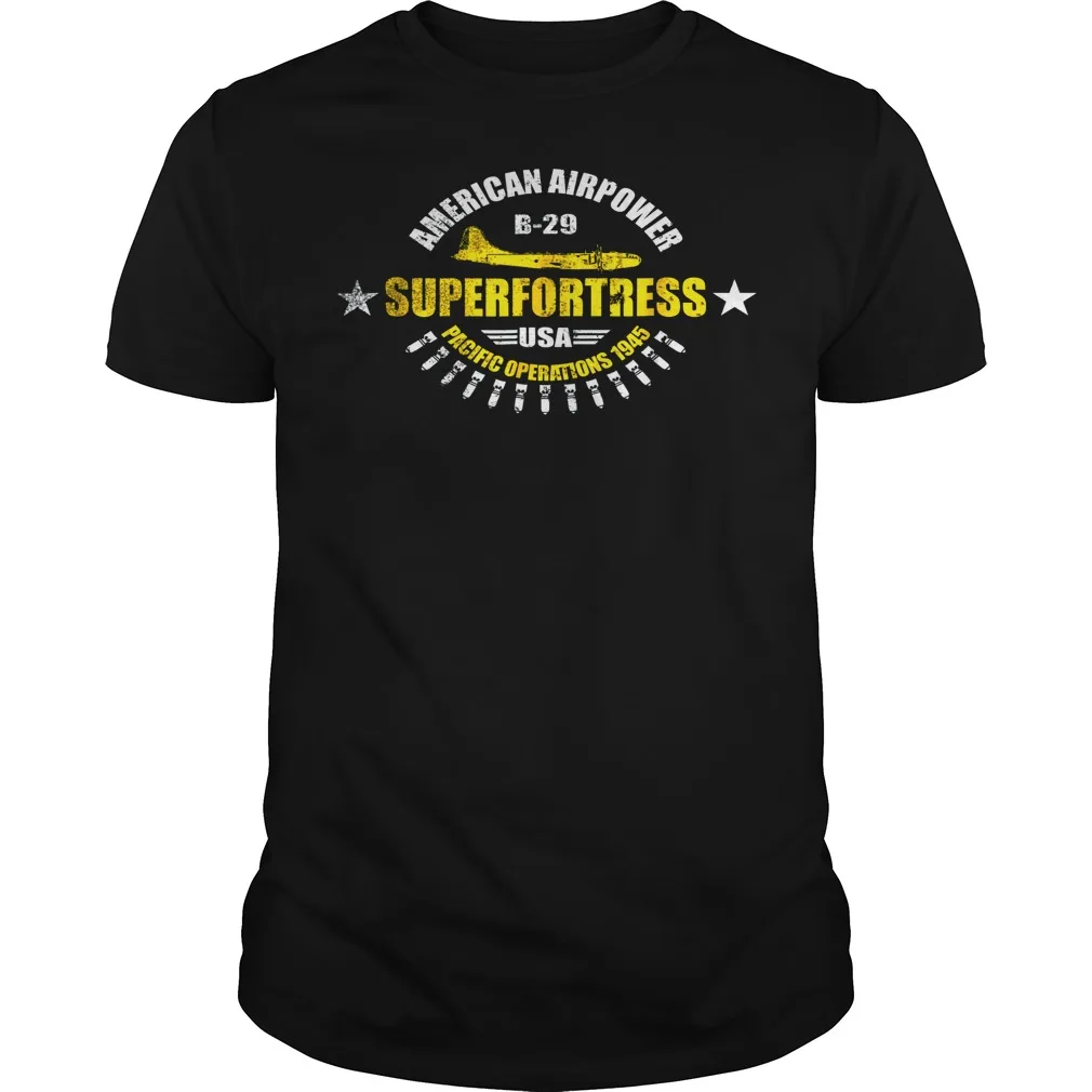 US Air Force B-29 Superfortress Bomber T Shirt. Short Sleeve 100% Cotton Casual T-shirts Loose Top Size S-3XL