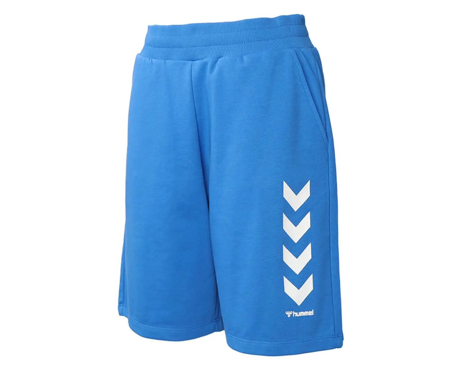 Hummel Original men\'s Casual Shorts Blue Color Comfortable Shorts for Sporty and Comfortable Walking Elastic Waist Structure