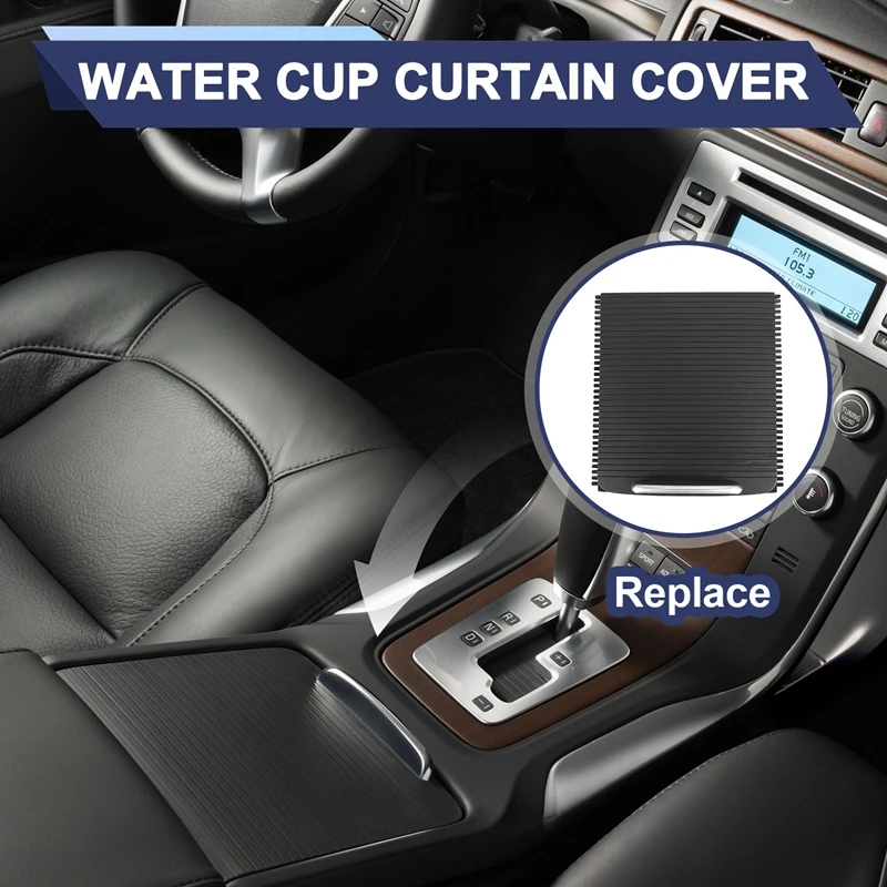 Car Center Console Sliding Cover 39870905 For Volvo S80 V70 XC70 Cup Holder Roller Shutter Cover