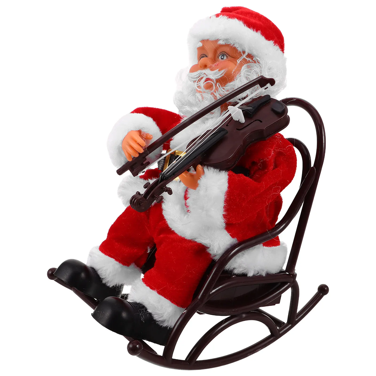 

Electric Santa Claus Musical Chair Xmas Ornament Holiday Decoration Christmas Party Present Creative Colorful Christmas Electric