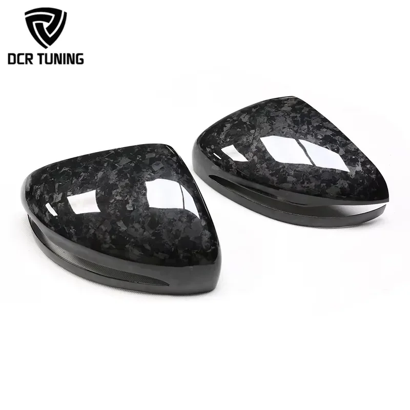 Forged Dry Carbon Fiber Front Mirror Cover Stick On for G Class W464 GLE X167 COUPE C292 GLS X167