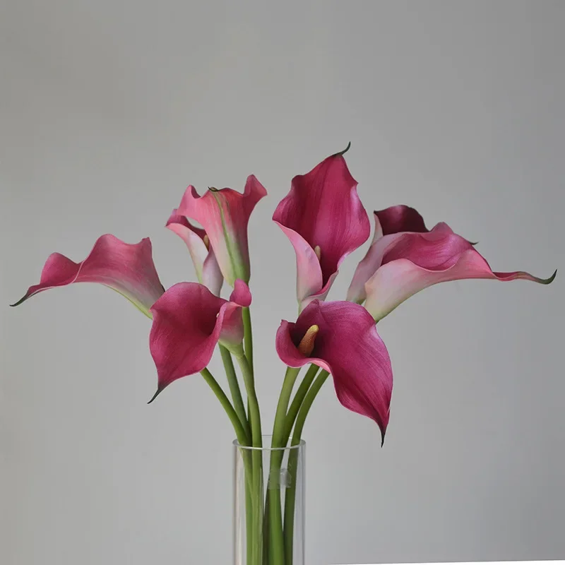 

Simulation 6Pcs EVA Calla Lily Artificial Flowers Wedding Decor Fake Flowers Calla Home Decor Party Flower Garden Decoration