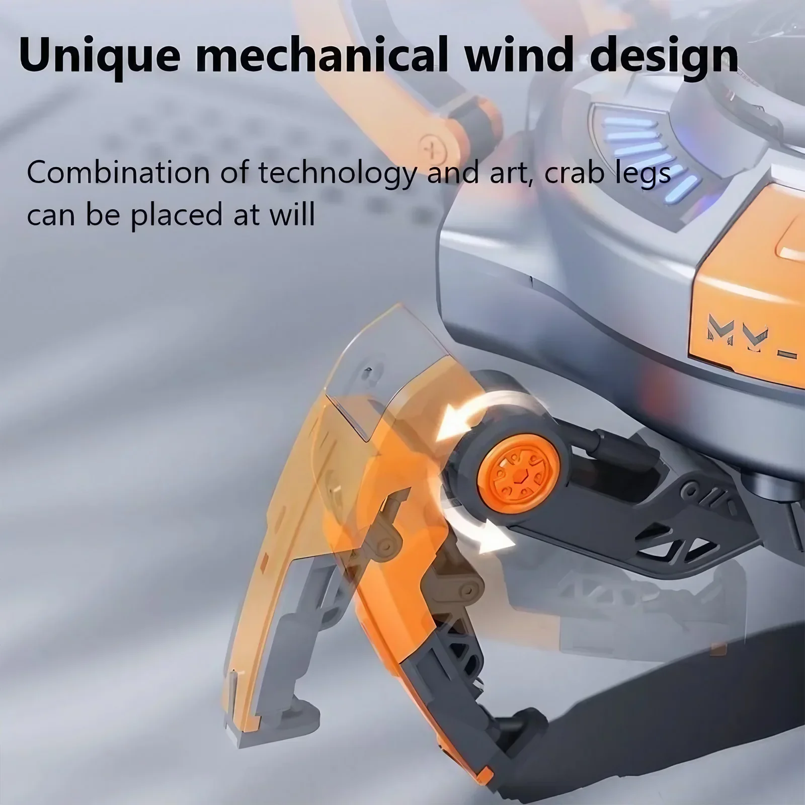 Caranguejo mecânico alto-falante bluetooth multicolorido led bluetooth 5 0 10w estéreo graves profundos tws 8h playtime casa ao ar livre