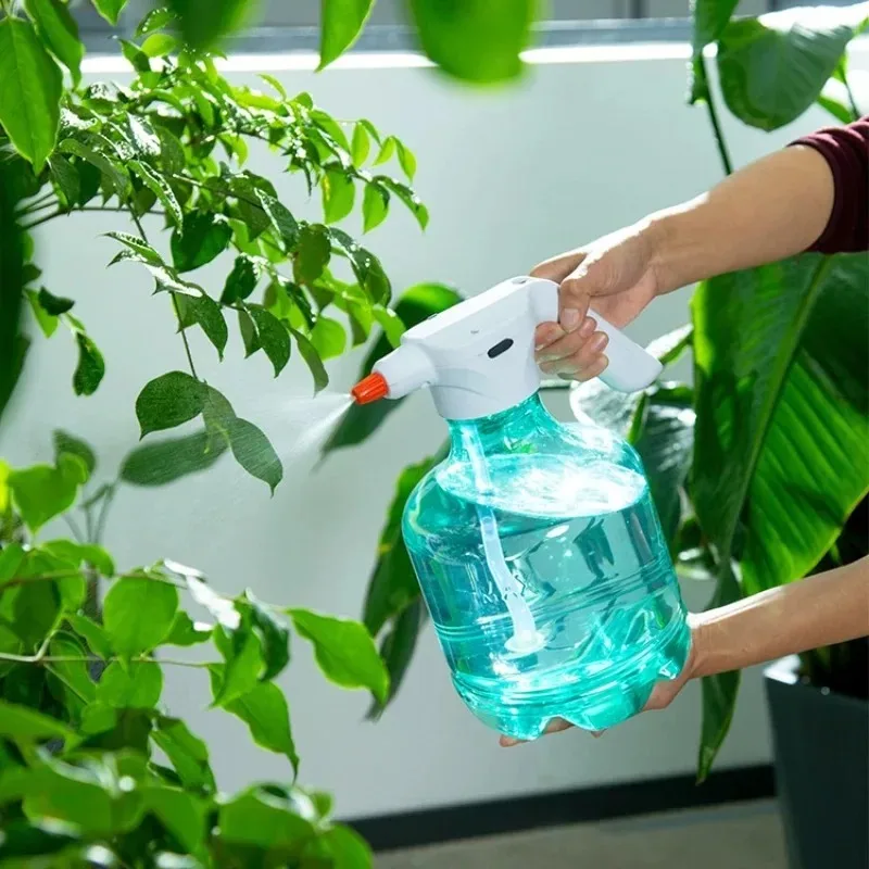 Electric Watering Kettle Sprayer 3L Two Spray Modes C Interface Charging Adjustable Sprinkler for Gardening Cleaning