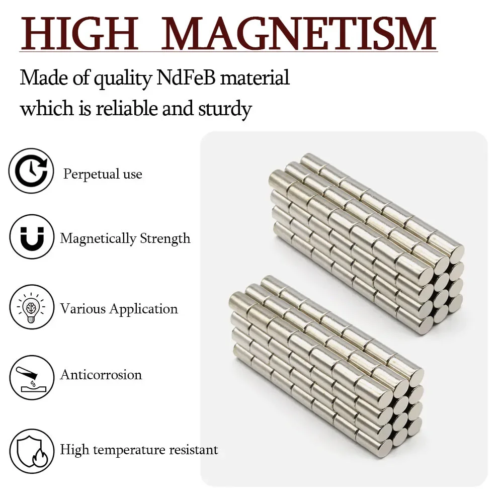 10mmx15mm Super Strong Round Neodymium Magnet Powerful Magnets N35 small Permanent Magnetic NdfeB Refrigerator Magnet 10x15