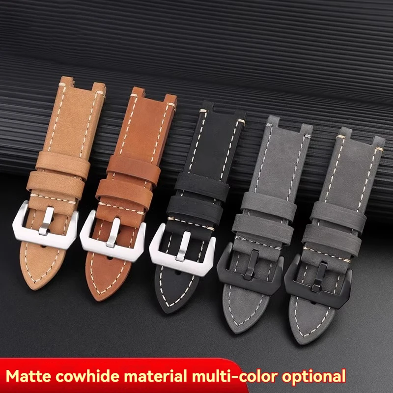 G-SHOCK Casio GST-W120L/W130L//S120/S100/S110 MTG-B1000 G1000 시리즈 시계 스트랩 남성용 팔찌용 빈티지 소가죽 시계 밴드