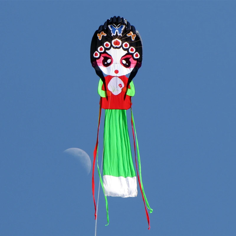 

free shipping peking opera kite flying soft kite factory adults kites nylon kite walk in sky traditional kites inflatable kites