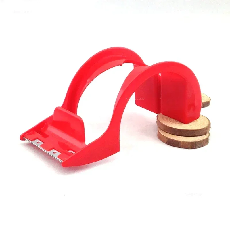 48mm Adhesive Tape Dispenser Tape Cutter Simple Box Sealing Machine Tapes Holder Convenient Iron Tooth Plastic Packing Tape Seat