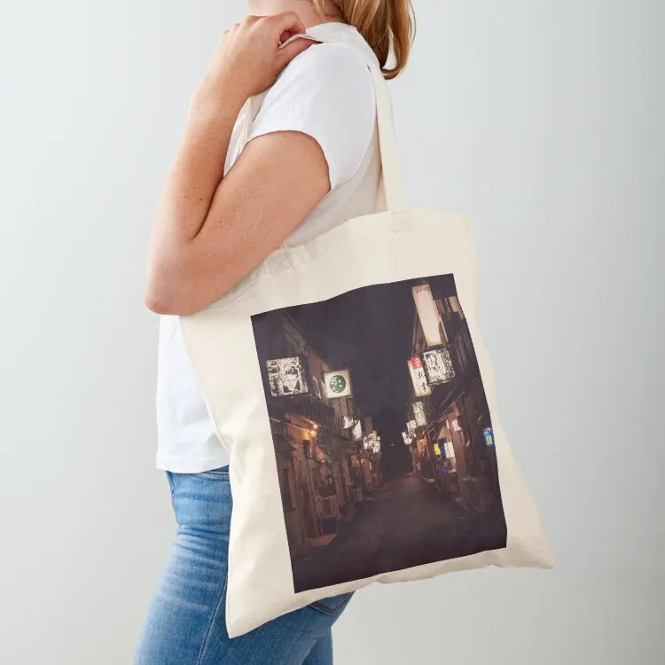 

Kanazawa Bar District at Night Tote Bag bags luxury women shopping bag logo tote bag canvas Big women