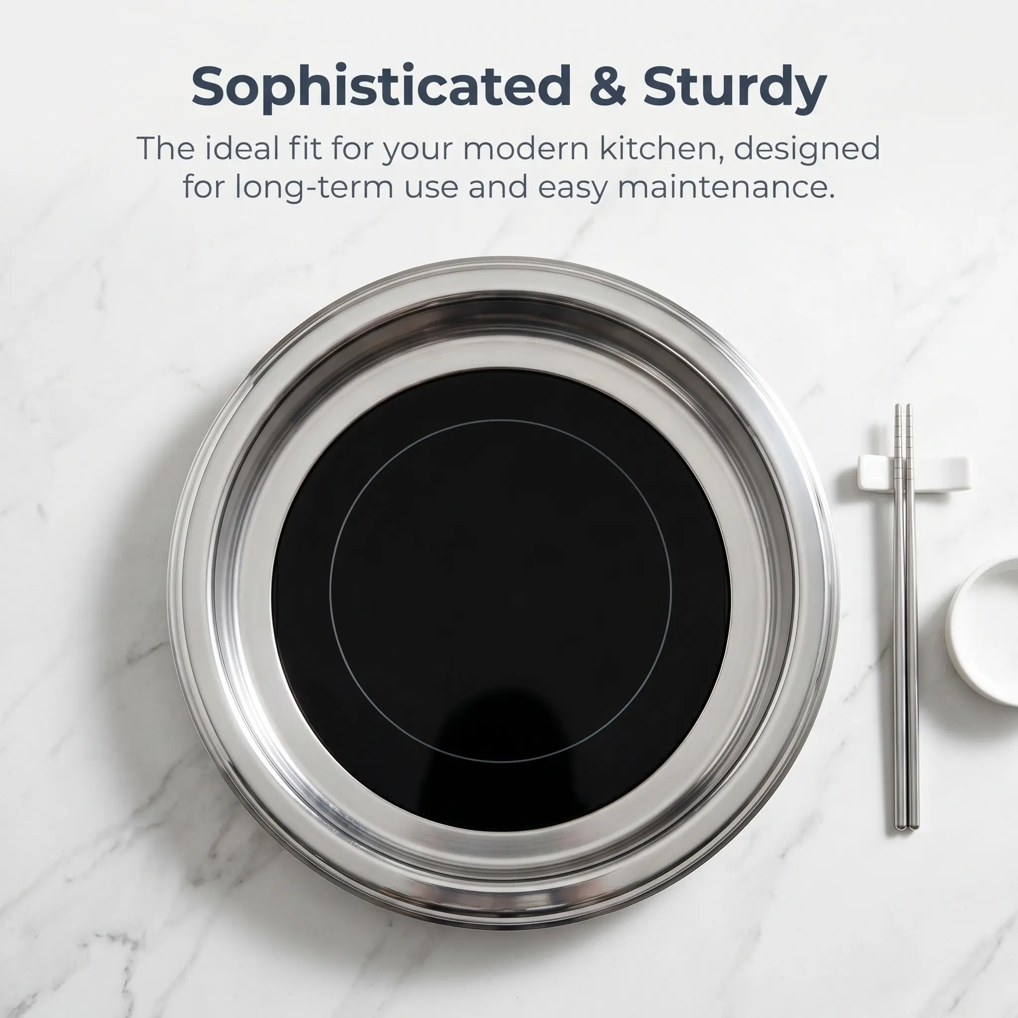 Stainless Steel Hot Pot Ring Round Stable Adapter for Induction Cooker Tabletop Heat Diffuser Kitchen Stabilizer Accessory