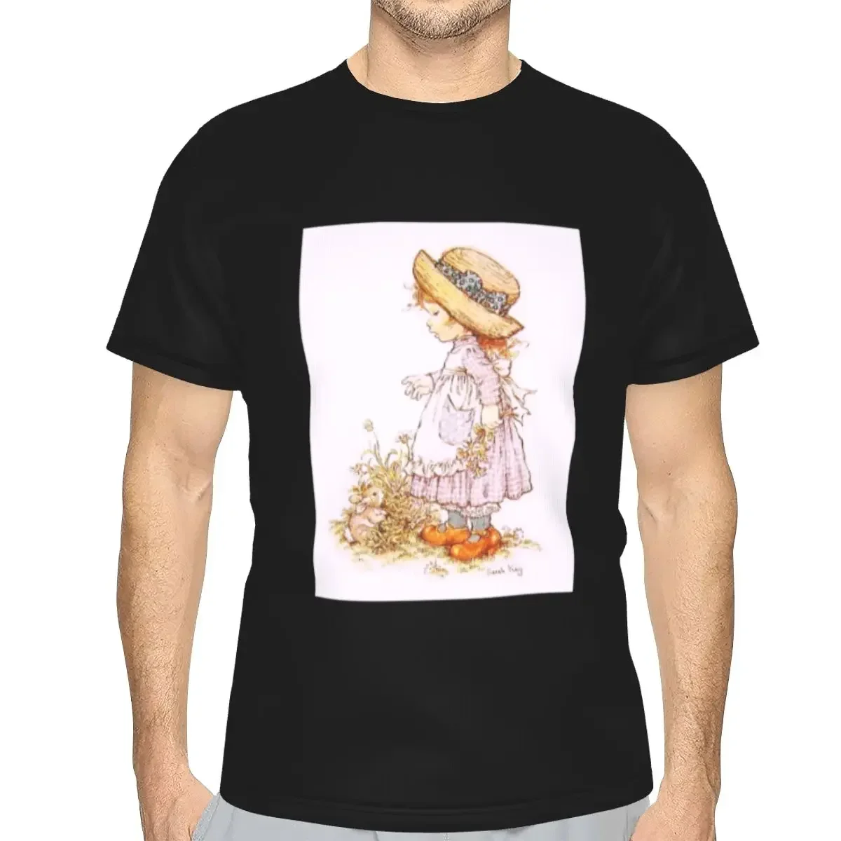 polyester Sarah Kay Swing Girl T-Shirt Men's Classic T Shirt Men O-Neck Summer Shirts Tops
