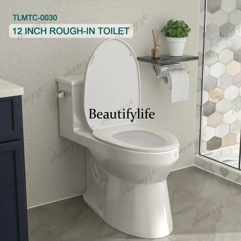 K153 Modern 12'' Soft Close Seat Toilet Bowl With Siphon Flushing Compact One Piece Design For Bathroom Modern Style