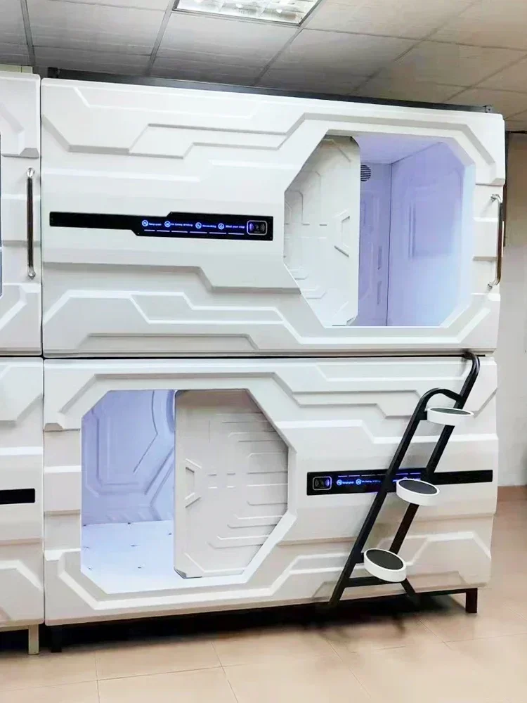 Modern E-Sports Space Capsule Bed Single Space Capsule Sleeping Bed Apartment Japanese Capsule Room Homestay Hotel Double Layer