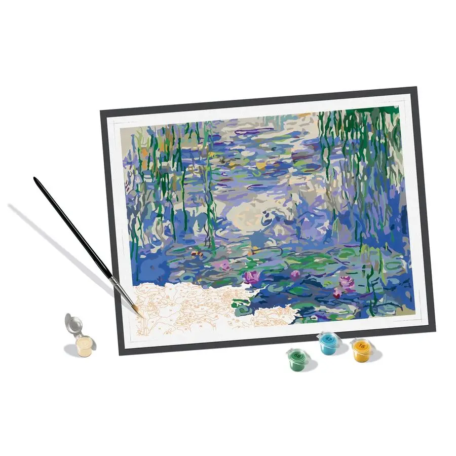 

Набор красок Monet Waterlilies по номерам для взрослых 23651, живопись, искусство и ремесла для 14 лет и старше