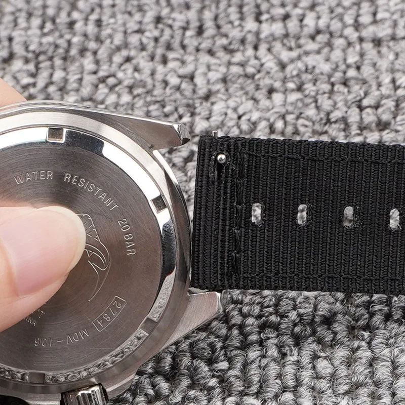 Correas de nailon tejidas para hombre y mujer, correa de reloj de liberación rápida de 18mm, 20mm, 22mm y 24mm, repuesto Universal, accesorios para reloj