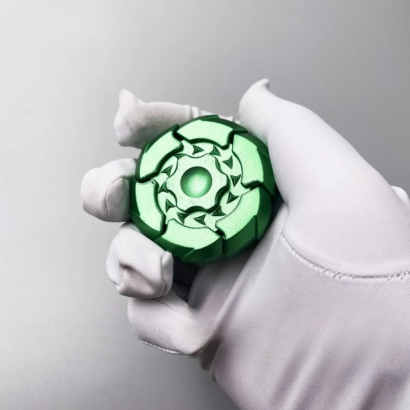 OUYEDC Magnetic Armor-Opening Mechanical Metal Fidget Spinner Toy for Relieving Anxiety and Stress