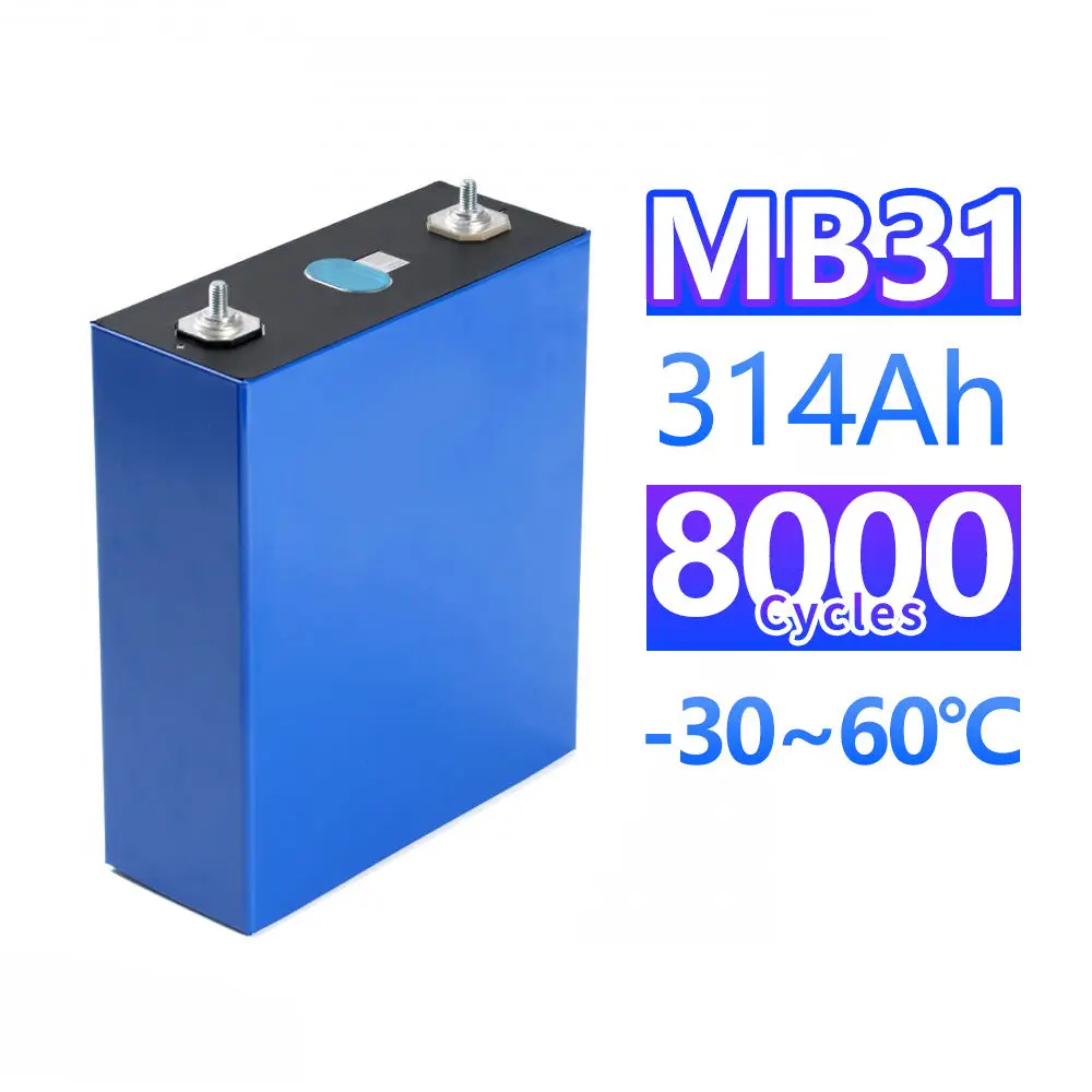 

3.2v 314ah 4-32pcs EVE MB31 High Quality Brand New Lifepo4 Prismatic Battery LF314 Lithium Ion Rechargeable cells Batteries Pack