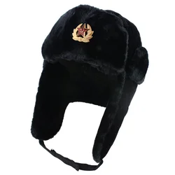 New Winter Thickened Warm Beanie Russian Caps Korean Fashion Ushanka Earflap Pilot Hat Man Women's Trend Bomber Hat Adjustable