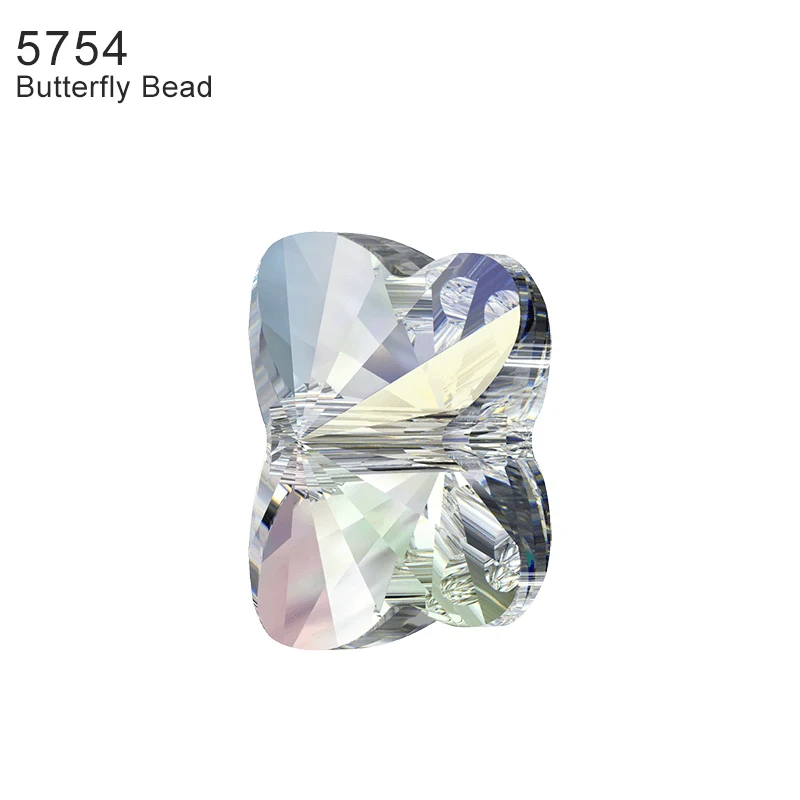 (1 piece) Original Crystals from Austria 5754 Butterfly Bead Rhinestone With Full Drilled Hole for DIY Bracelet Jewelry Making