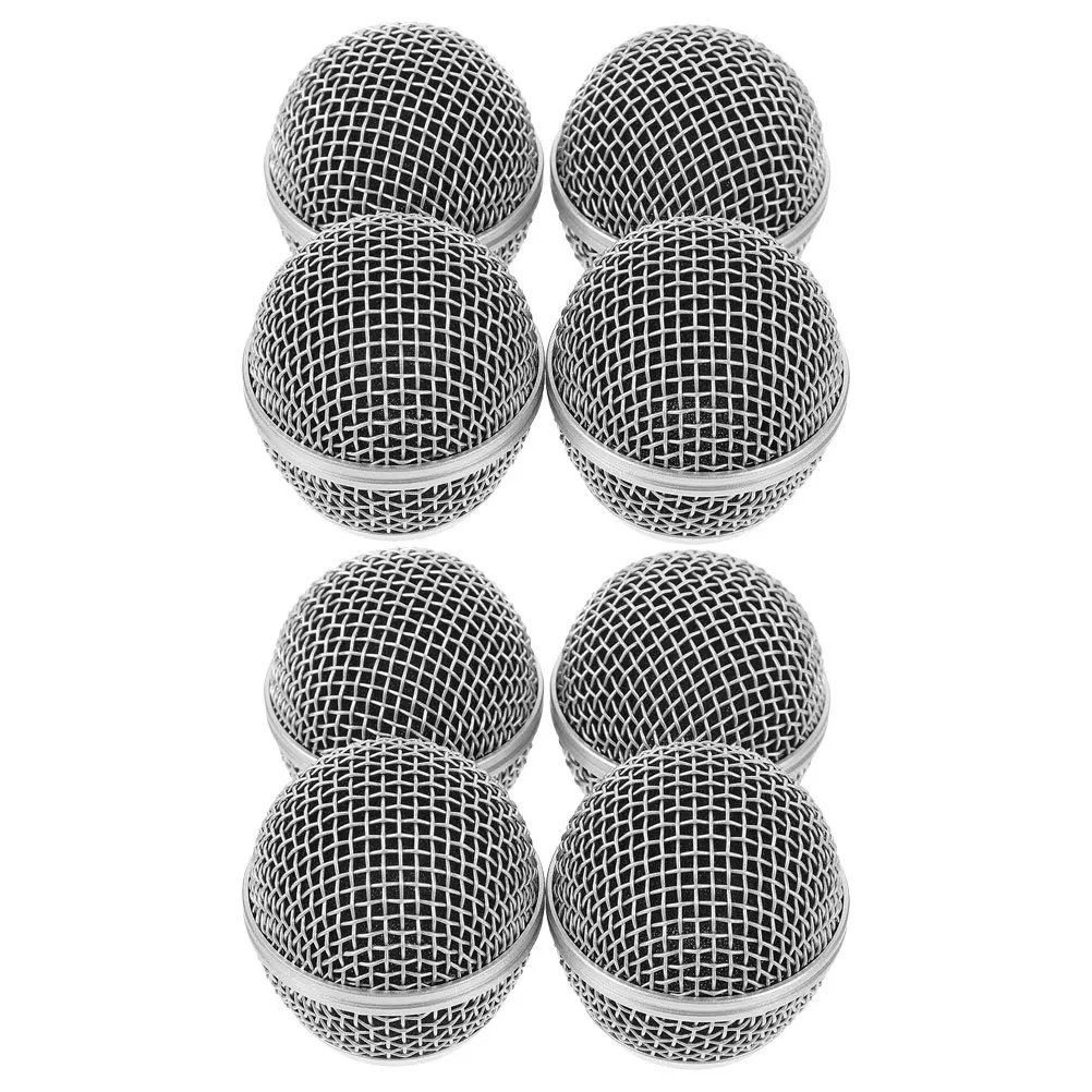 

8Pcs Mesh Microphone Grille Replacement Metal Mic Cover Windscreen Resistant to Damage Ideal for Wireless Mic Supplies Grill