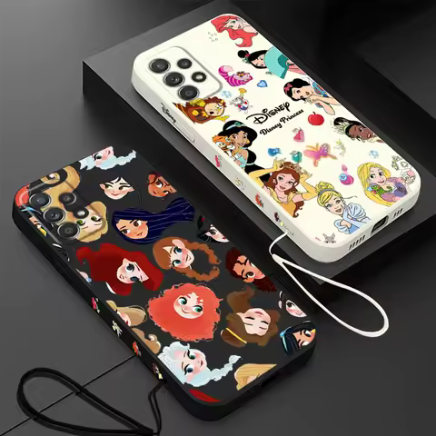 Disney Princess Phone Case for Samsung Galaxy A11 A12 A13 A14 A15 A16 A21s A22 A23 A24 A25 A32 A34 A42 A52s A53 A54 5G Cover