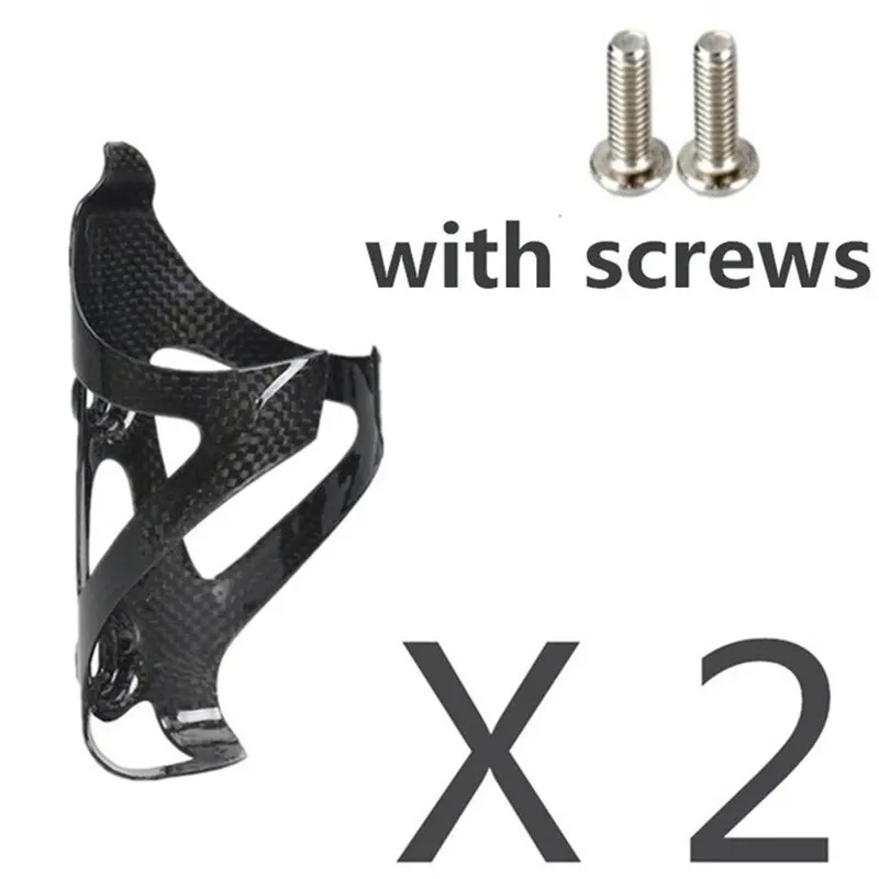 2PCS KOCEVLO Carbon Fiber Bicycle Ultralig Water Bottle Cage MTB Road Bike Bottle Holder Cycle Equipment Matte/light image 3