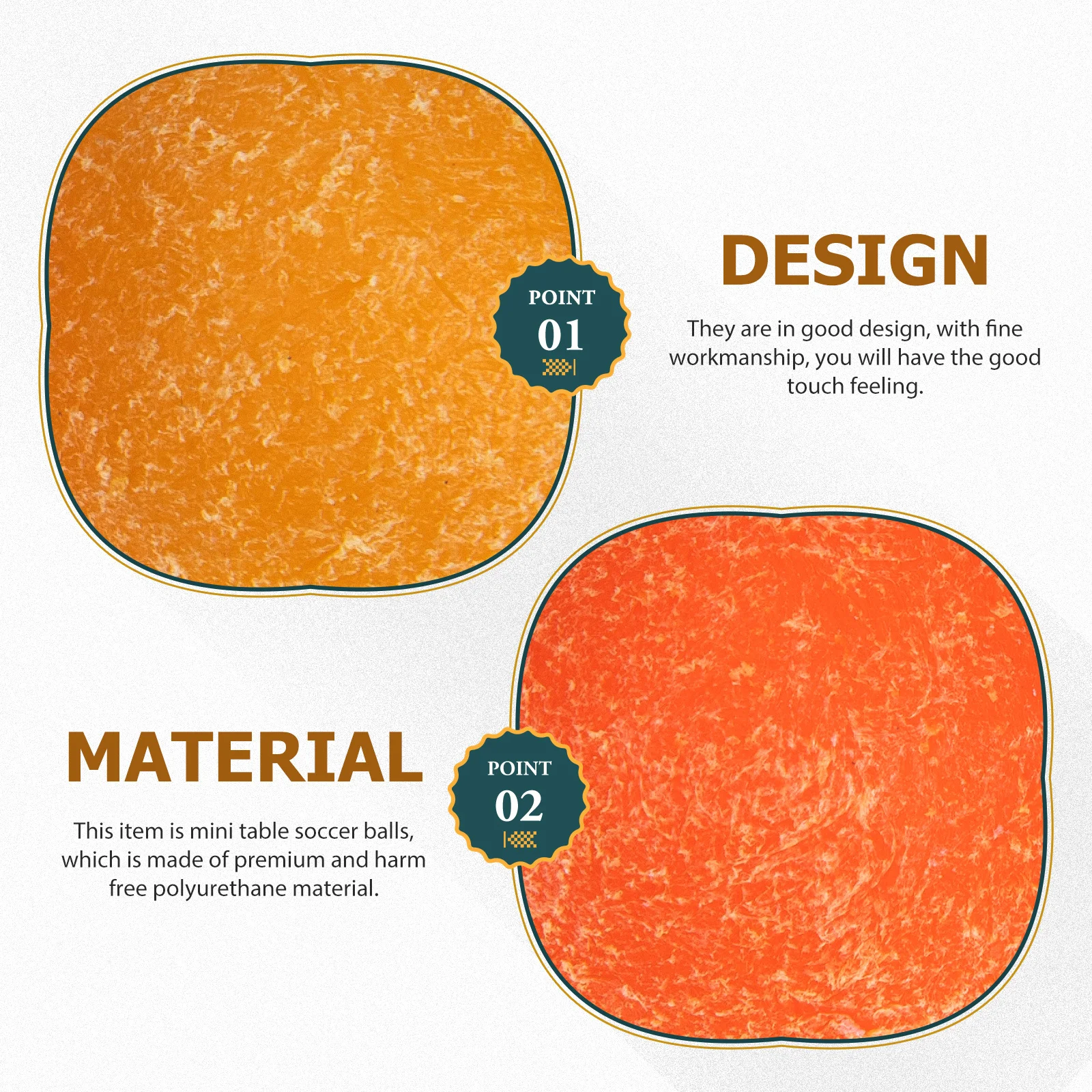 

4Pcs Table Game Balls Table Football Accessories Desk Foosball Replacements Premium Touch Feeling for Shopping Mall Home