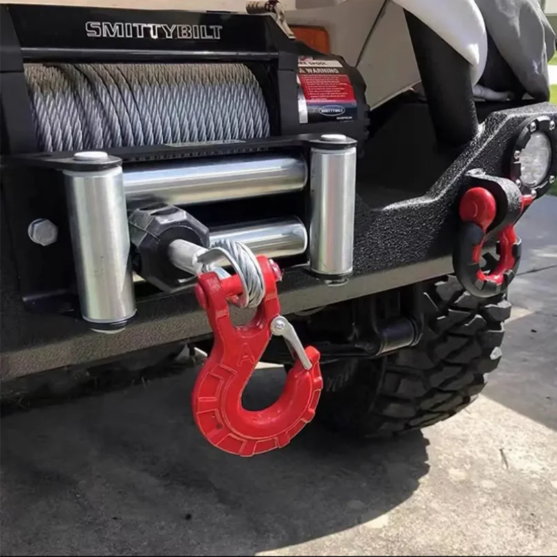 Trailer hook 10 Ton load-bearing rescue trailer hook Car modification tools Car decoration Car repair tools RV accessories