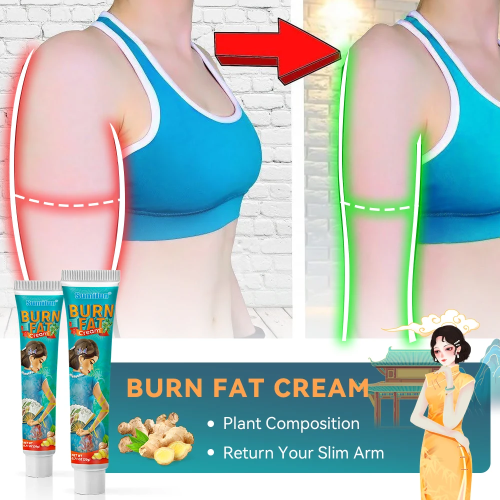 3/5Pcs Sumifun Burn Fat Cream Arm Legs Cellulite Removal Slimming Ointment Weight Loss Body Shaping Massage Medical Plaster 20g