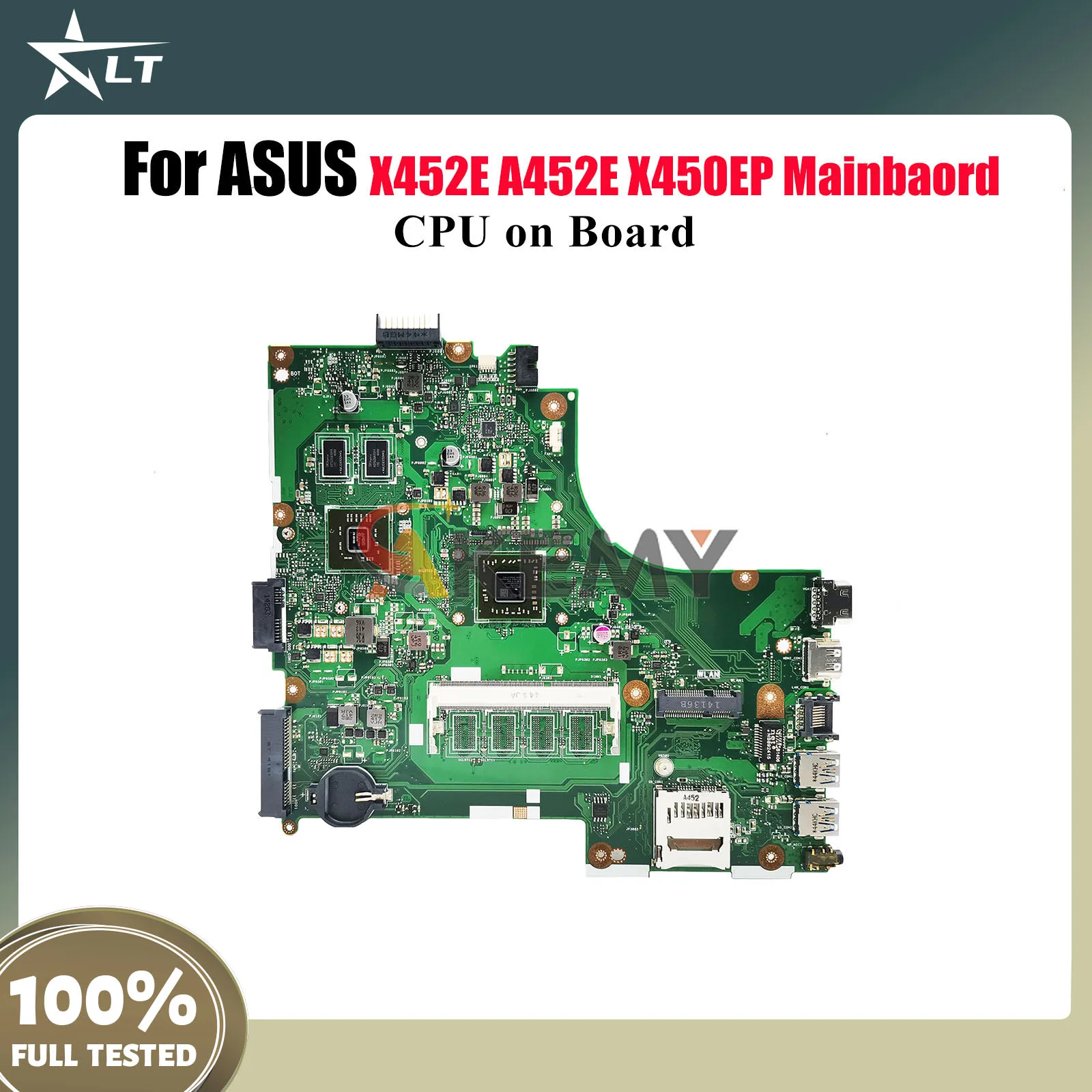 

X450EP Материнская плата для ноутбука ASUS VivoBook X450E X452E X450EP A452E Материнская плата для ноутбука с процессором 100% тестирование ОК быстрая доставка stk