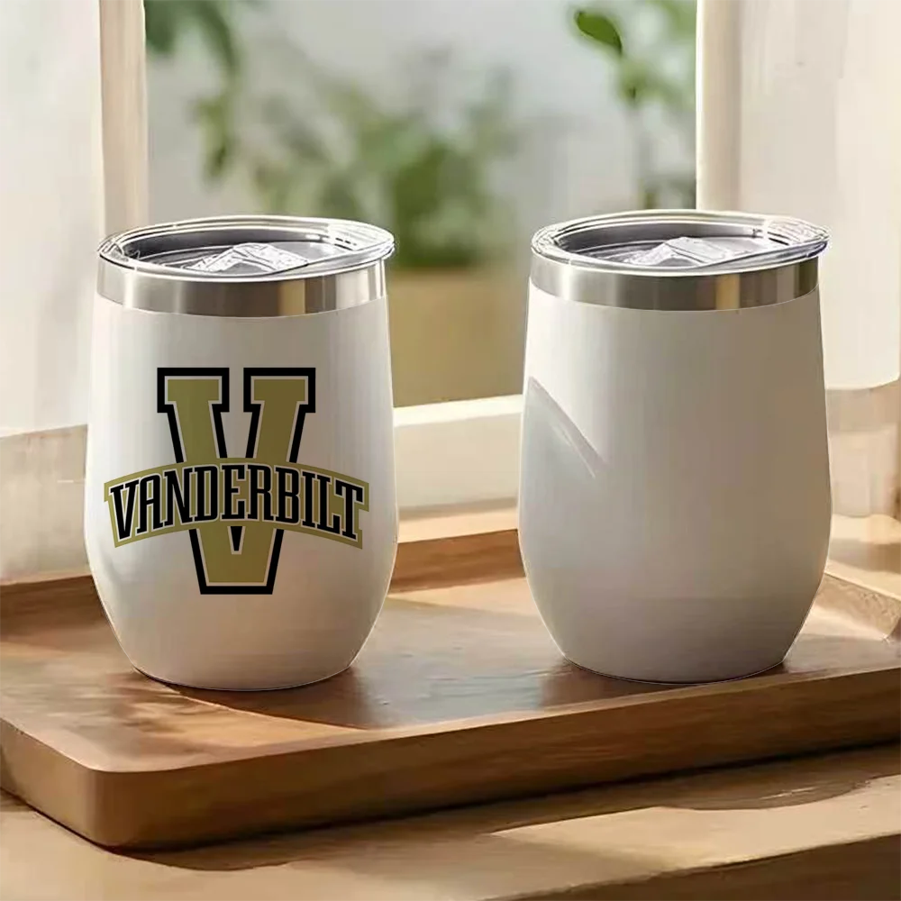 Termos de la Universidad de Vanderbilt, Taza de Café Aislada al Vacío de Doble Pared de 12 oz, Taza de Viaje a Prueba de Fugas para Bebidas Frías y Calientes