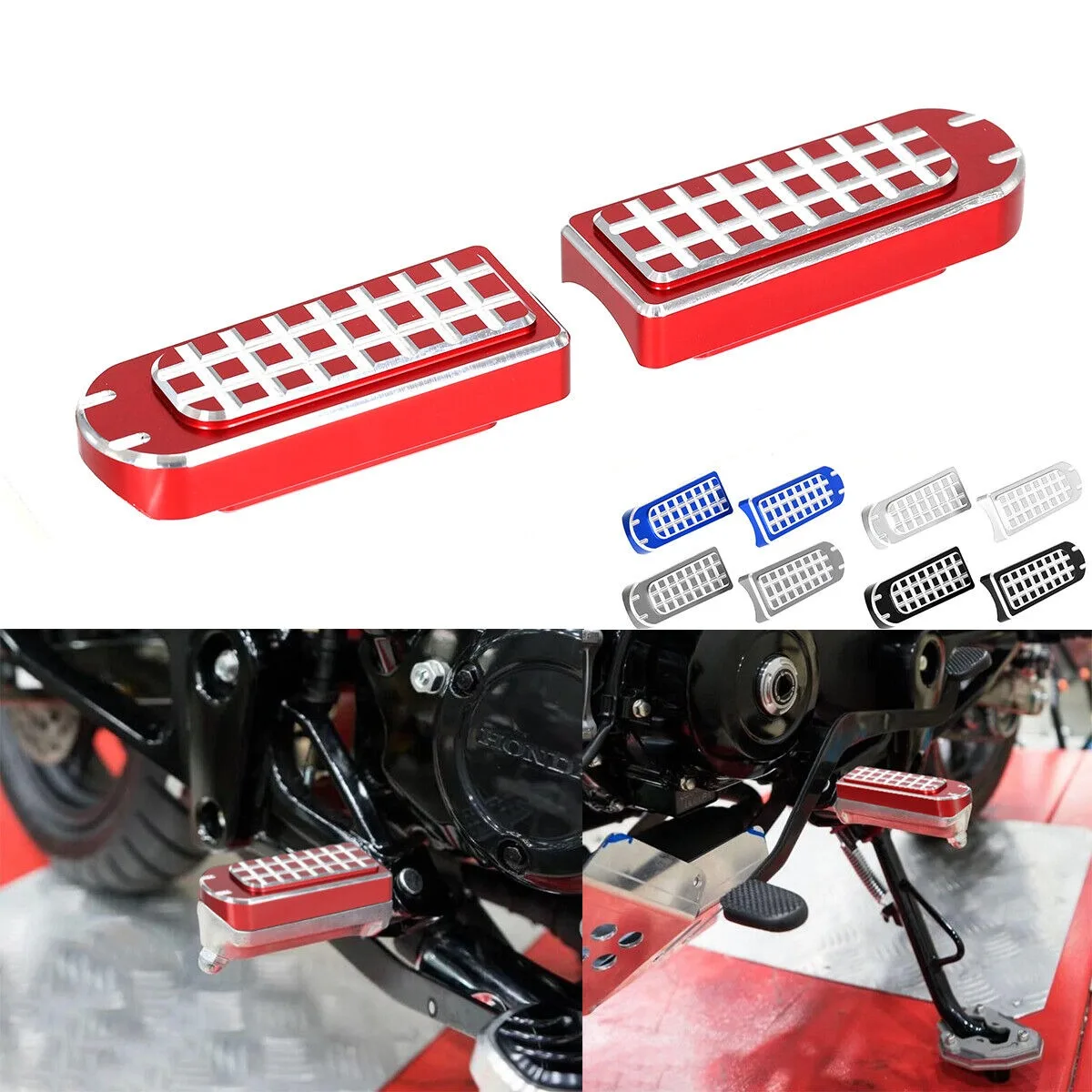 3D Front Rider Step Foot Rest Pedals Pegs Cover For Honda VFR1200X Crosstourer 1200 2012-2018  VFR1200F 2010-2016