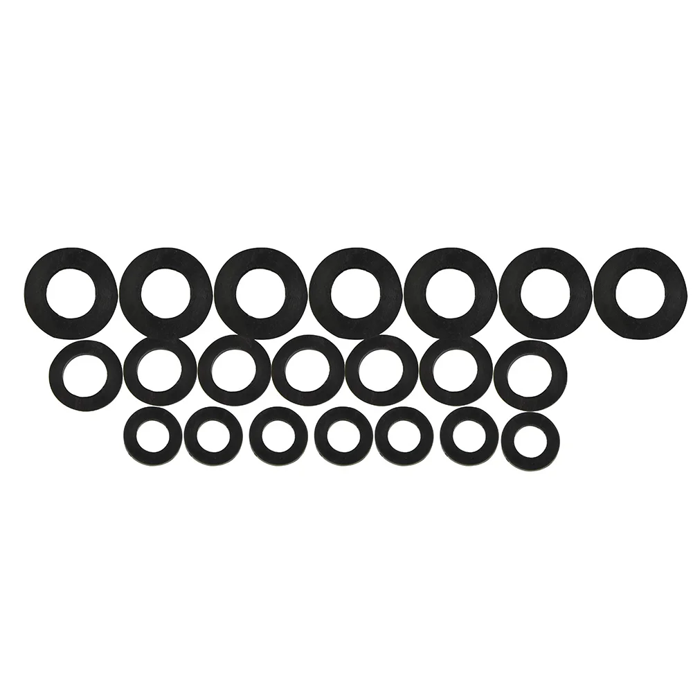 21Pcs Assorted Rubber Washers 3/8'' 1/2'' 3/4'' Tap Washers Flat Gasket O-Ring Seal Washer For Plumbing Faucet