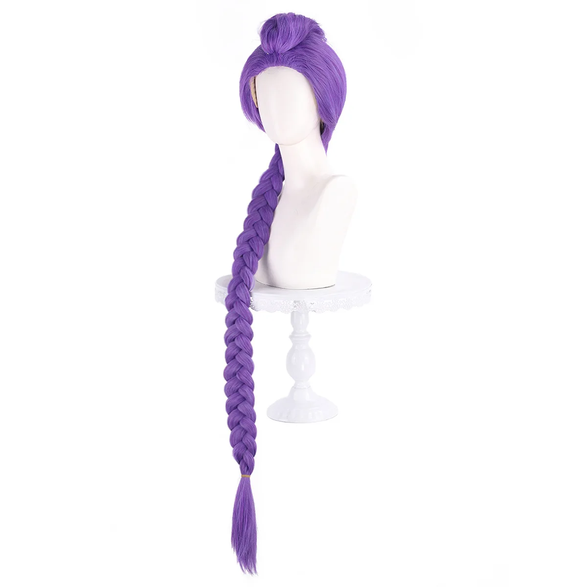 طويل الاصطناعية أنيمي شعر مستعار تأثيري الأرجواني مختلط اللون سميكة الألياف هيربيسي للنساء كرنفال حزب هالوين زي التصميم