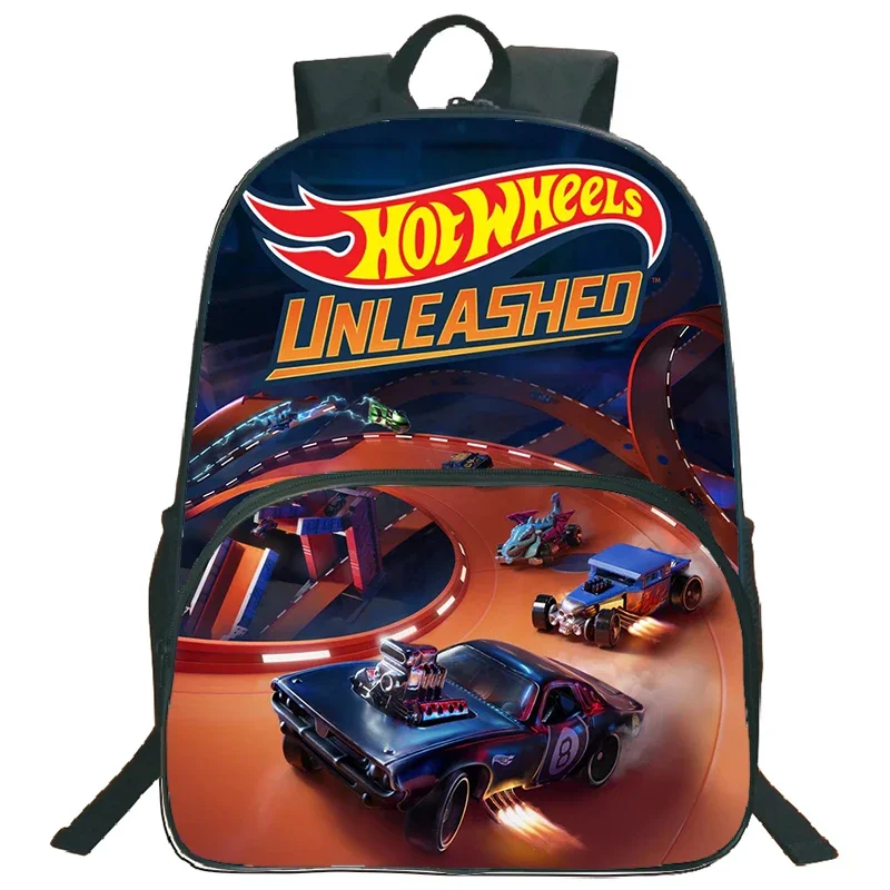

Cool Pattern Hot Wheels Backpack for Student Boys Cartoon Cars Trucks Children Schoolbag 16inch Large Capacity Laptop Backpacks