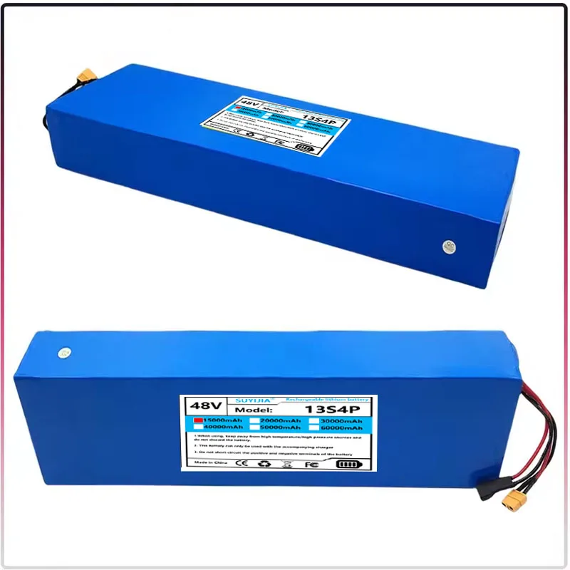Batterie Lithium-ion 18650 13S4P 48V  15 Ah pour Kug00 M4/M4Pro/M5/M5Pro/carte de Protection BMS intégrée à vitesse maximale