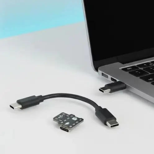 USB-C Power Splitter Breakout Board - 1 to 2 Power Distribution Module for Computer Communication Projects & Embedded Systems