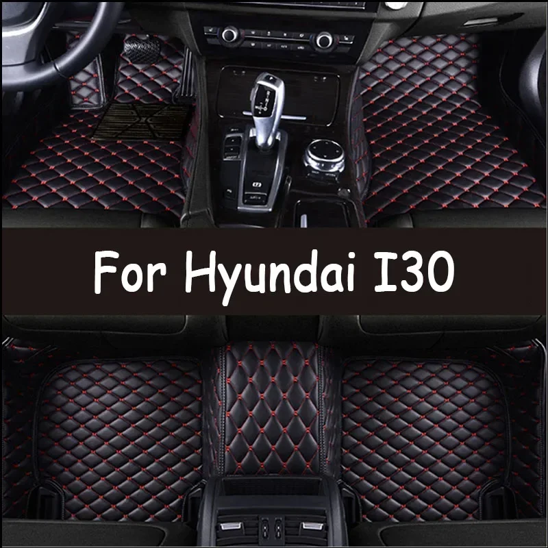 

Custom Automotive Car Floor Mats For Hyundai I30 2009 2010 2011 2012 Auto Luxury Leather Men Women Car Mats Full Coverage