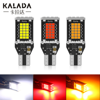 1pcs t15 backlight bulb Canbus t15 reversing light 2016 48smd t15 w16w led red white yellow signal lamp stop light BRAKE LIGHT