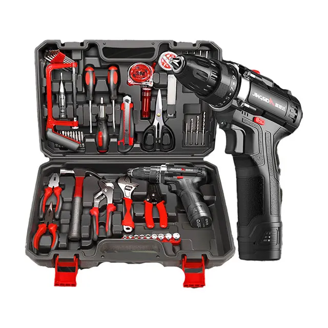 Wholesale Price 12v  78-piece Electric Drill Combination Electrical Tool Kits