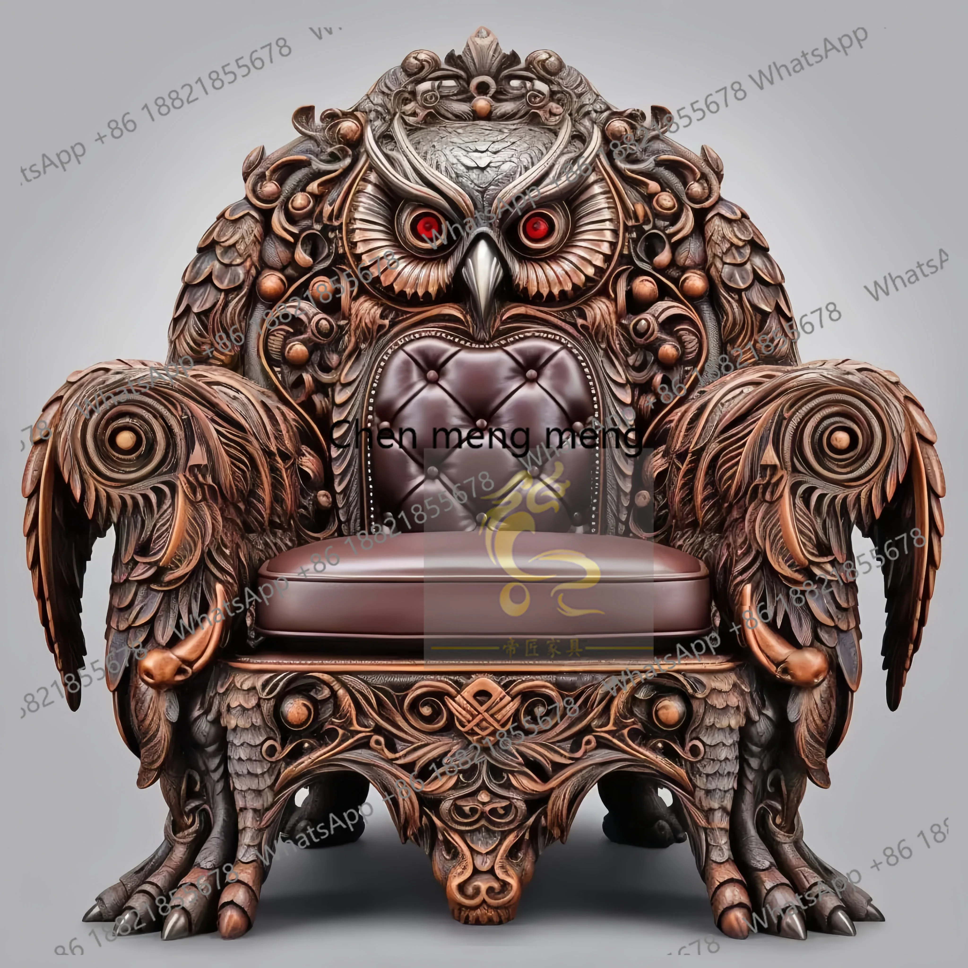 Leisure chair villa luxury aisle living room furniture solid wood carving flower sofa porch image chair