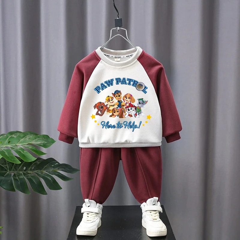 PAW Patrol Jongens Mode Hoodies Sets Kinderen Casual Trui en Broek Tweedelig Pak Lente Herfst Kinderen Sportkleding Sets Nieuw